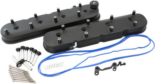 GM LS Factory Valve Cover Set, Tall Height, Black Finish
Suit GM LS Series Engines. Factory Position Coil Mounts