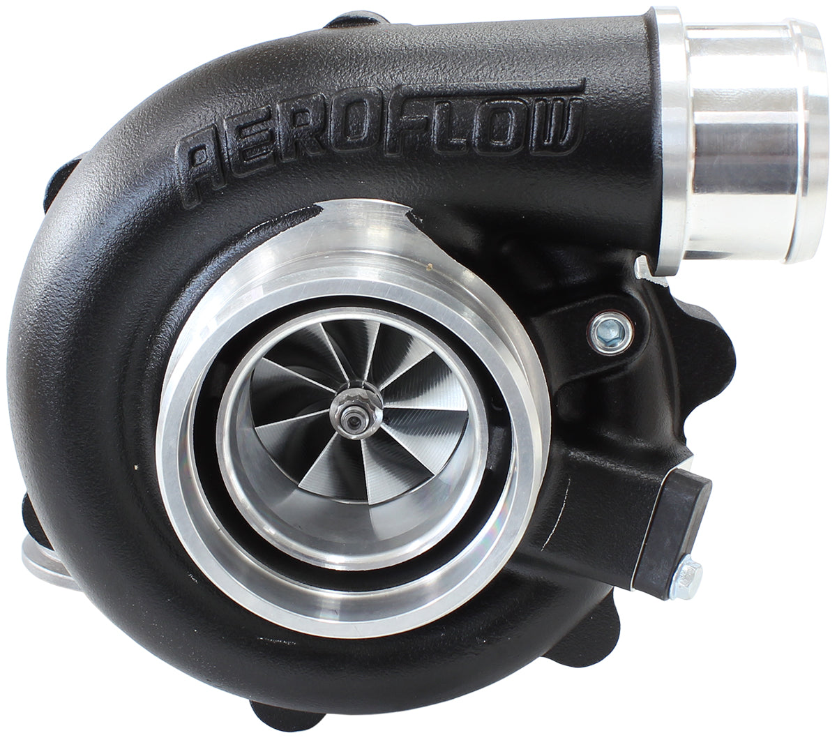 BOOSTED 4849 .72 Turbocharger 550HP, Hi Temp Black Finish
External Wastegate, V-Band Inlet & Exhaust Flanges