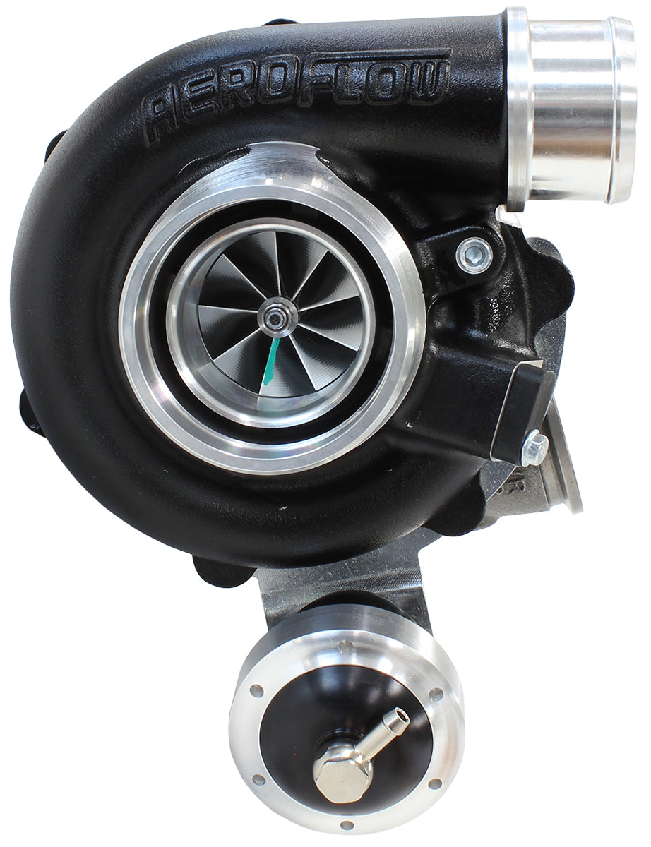 BOOSTED 4849 .72 Turbocharger 550HP, Hi Temp Black Finish
Internal Wastegate, V-Band Inlet & Exhaust Flanges