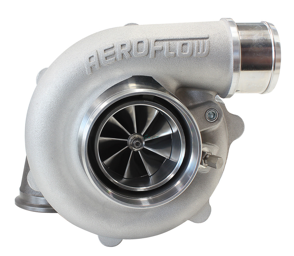 BOOSTED 5449 .72 Turbocharger 660HP, Natural Cast Finish
External Wastegate, V-Band Inlet & Exhaust Flanges