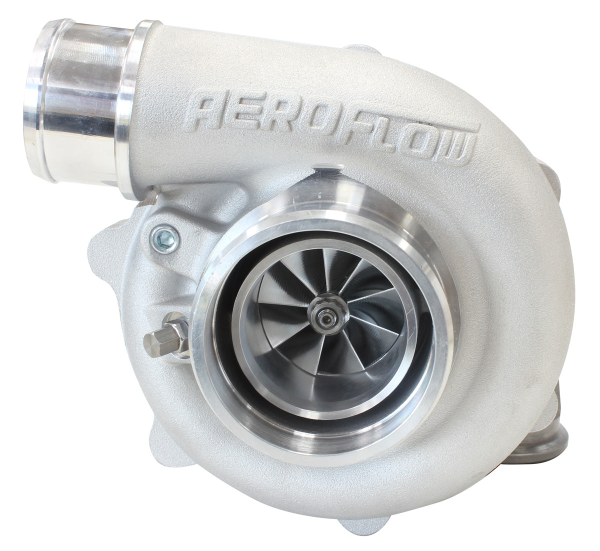 BOOSTED 4849 .72 Reverse Rotation Turbocharger 550HP, Natural Cast Finish
External Wastegate, V-Band Inlet & Exhaust Flanges