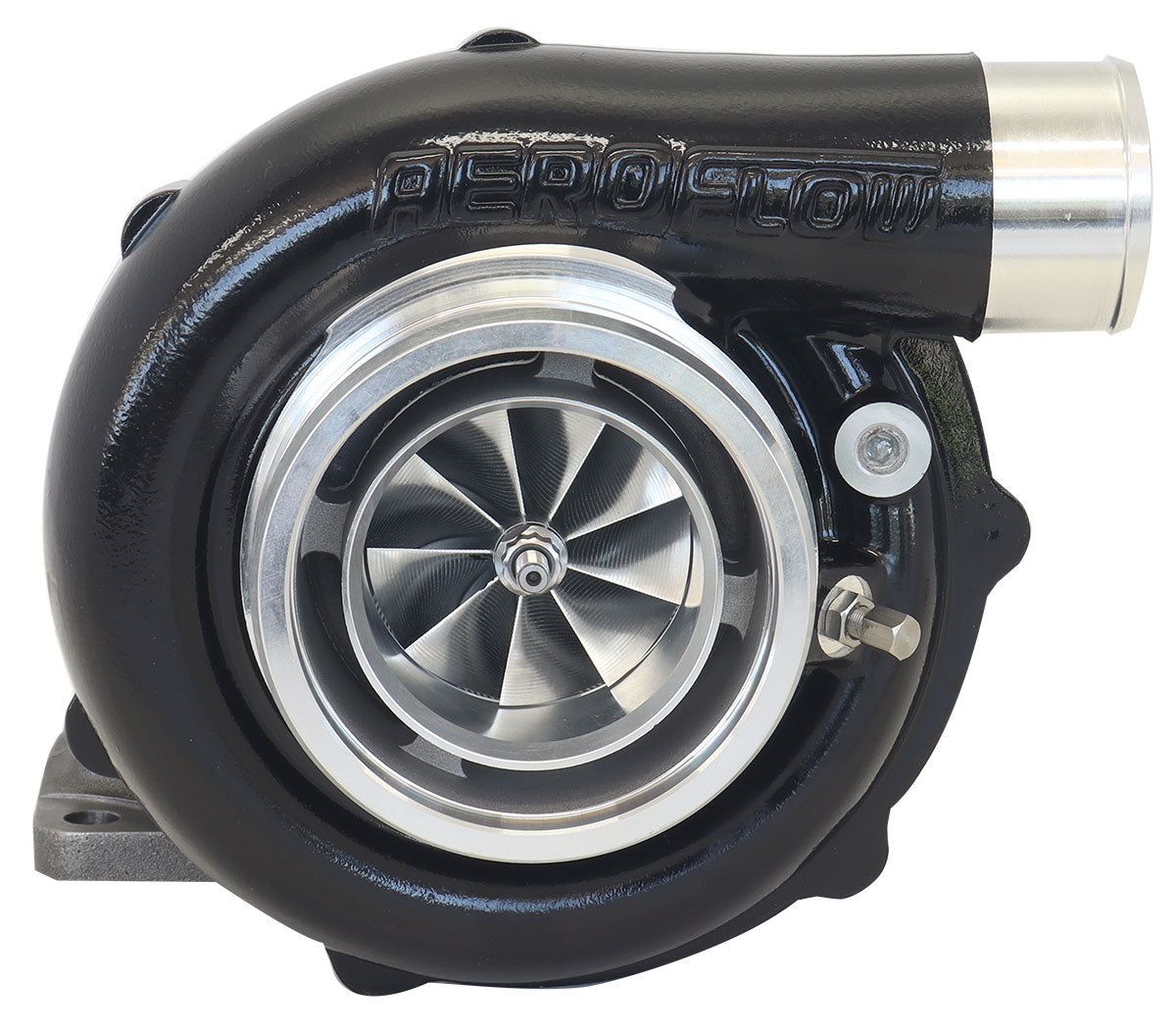 BOOSTED 6262 .83 Turbocharger 900HP, Hi Temp Black Finish
External Wastegate, T3 Inlet Flange, V-Band Exhaust Flange