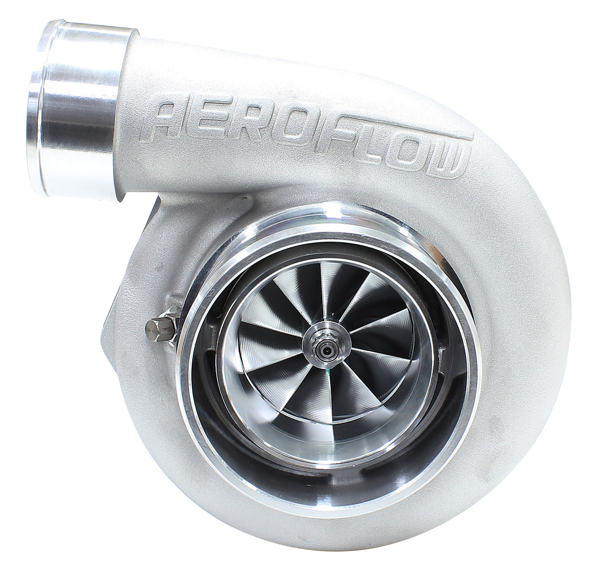 BOOSTED 6662 .83 Reverse Rotation Turbocharger 900HP, Natural Cast Finish
External Wastegate, V-Band Inlet & Exhaust Flanges