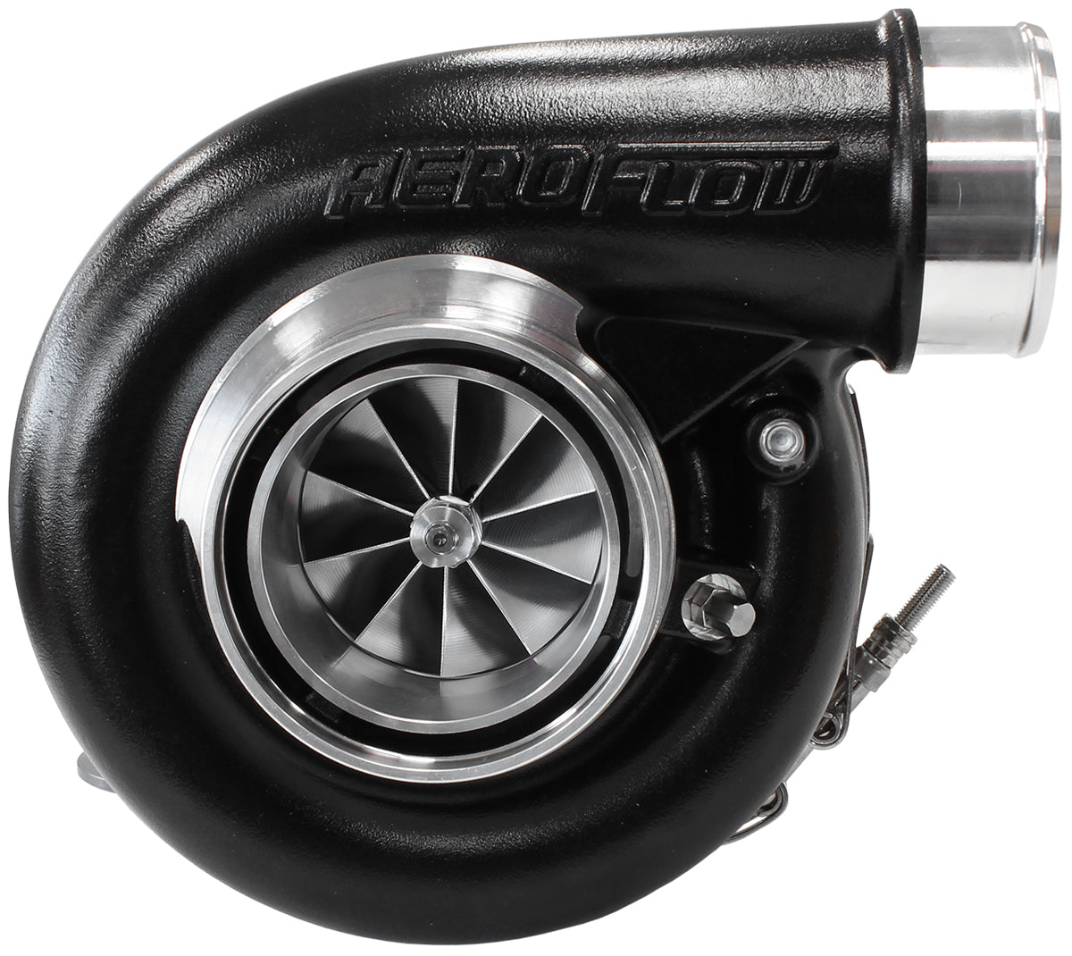 BOOSTED 7375 V-Band 1.01 Turbocharger 1200HP, Hi Temp Black Finish
External Wastegate, V-Band Inlet & Exhaust Flanges