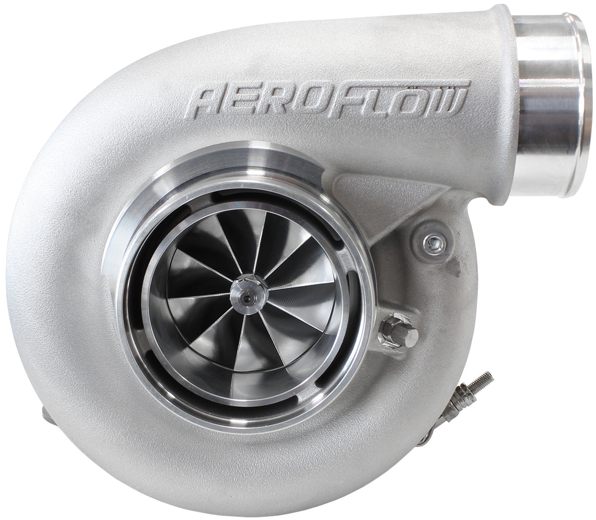 BOOSTED 7375 V-Band 1.01 Turbocharger 1200HP, Natural Cast Finish
External Wastegate, V-Band Inlet & Exhaust Flanges