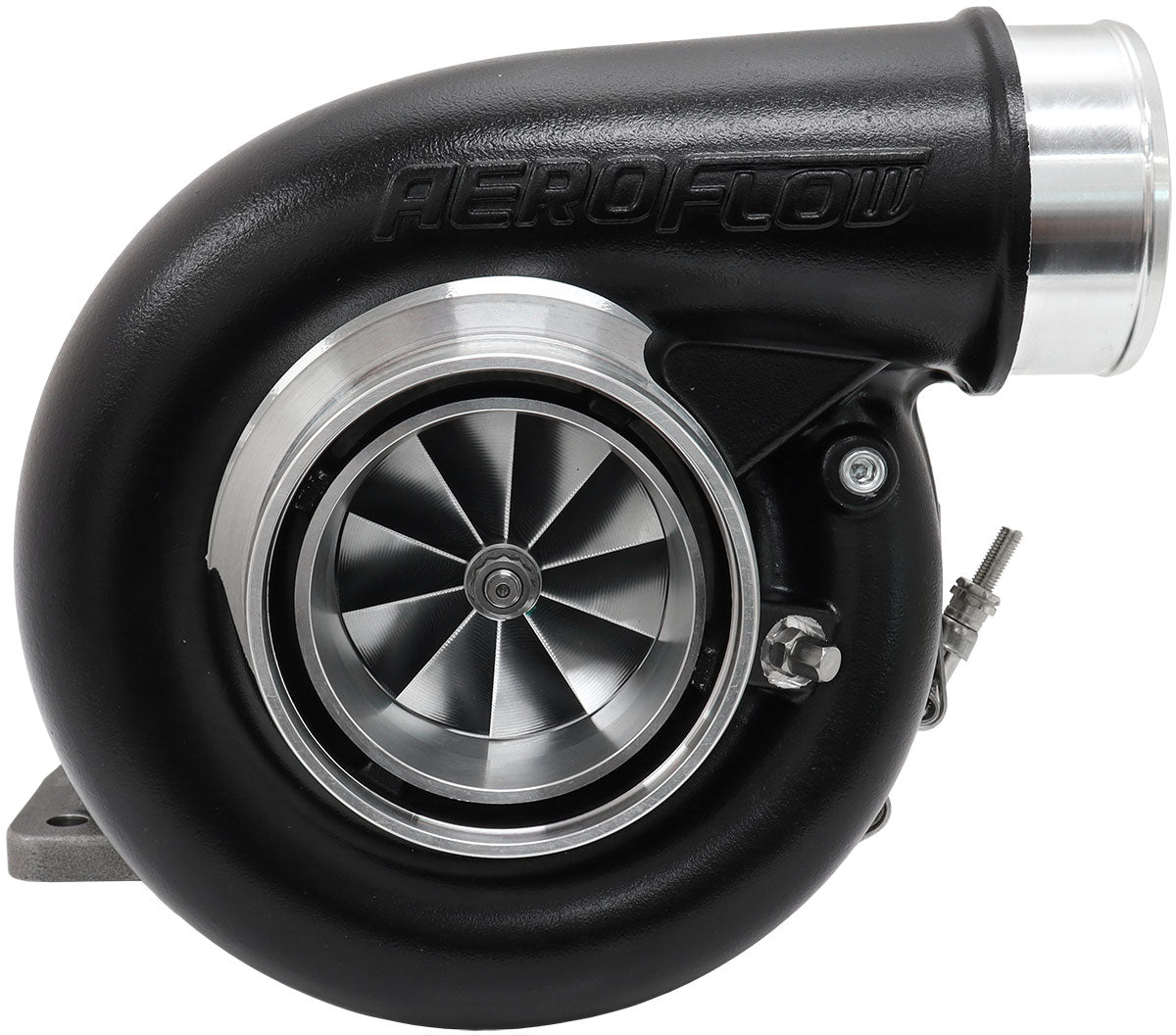 BOOSTED 7375 T4 1.01 Turbocharger 1200HP, Hi Temp Black Finish
External Wastegate, T4 Inlet Flange, V-Band Exhaust Flange