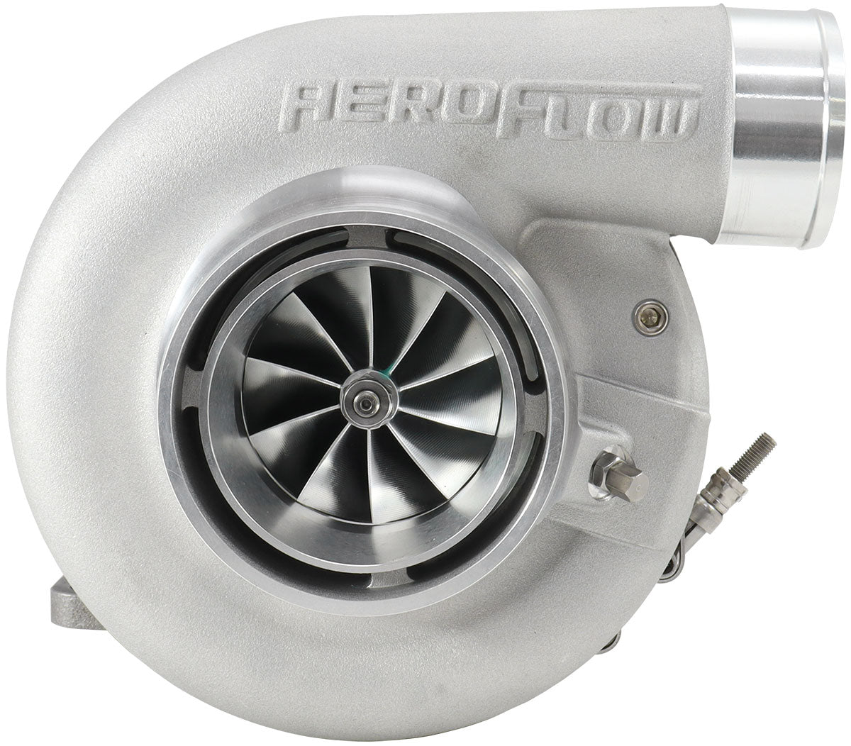 BOOSTED 7170 T4 0.85 Turbocharger 1150HP, Natural Cast Finish
External Wastegate, T4 Inlet Flange, V-Band Exhaust Flange