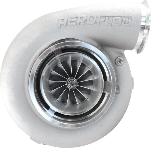 BOOSTED 88102 V-Band 1.22 Turbocharger 2500HP, Natural Cast Finish  External Wastegate, V-Band Inlet & Exhaust Flanges