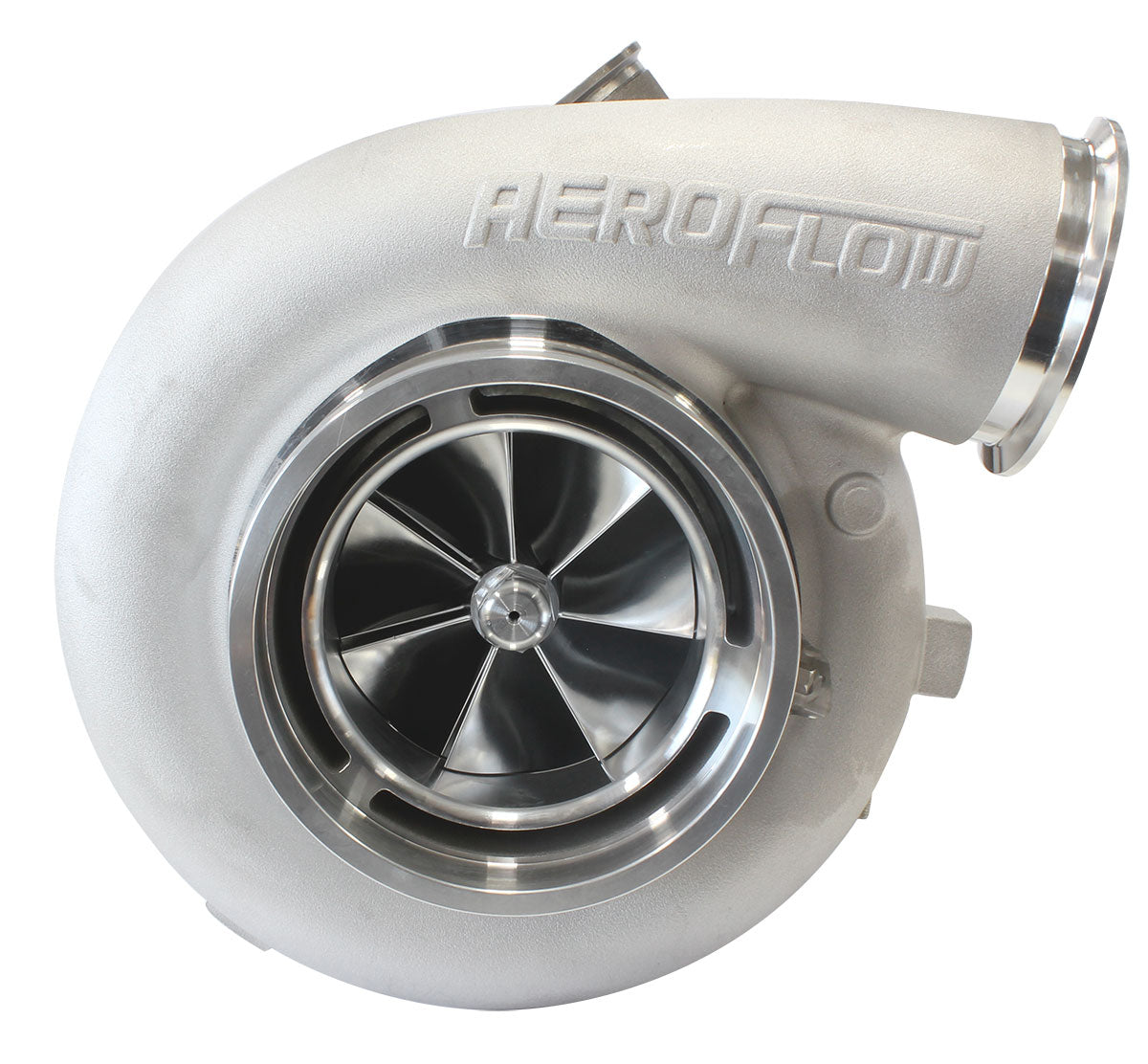 BOOSTED 106102 V-Band 1.22 Turbocharger 2500HP, Natural Cast Finish
External Wastegate, V-Band Inlet & Exhaust Flanges