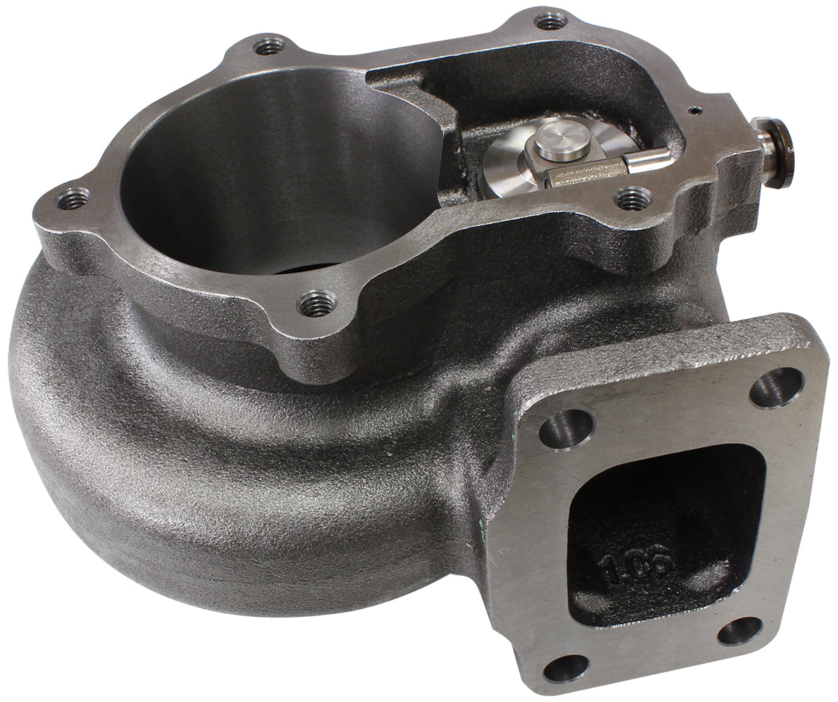 Boosted 1.06 A/R T3 Inlet & Ford 5 Bolt OutletTurbo Exhaust Housing, Suits Boosted Ford XR6 6762 Turbochargers  Cast Iron Material, Internal Wastegate