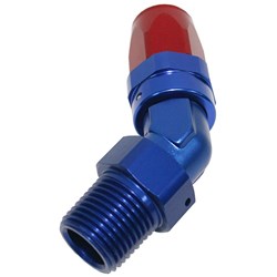 Male NPT Taper Swivel 45° Hose End AF828