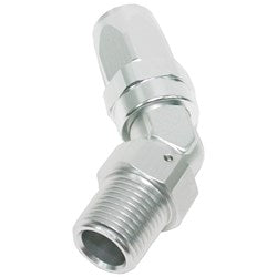 Male NPT Taper Swivel 45° Hose End AF828