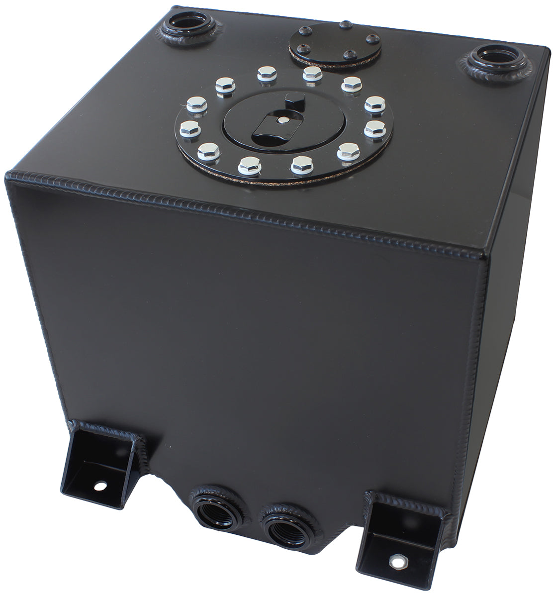 Aluminium 5 Gallon (19L) Fuel Cell with Cavity/Sump (Black)
10-1/4" L x 11-13/16" W x 10-1/4" H (26cm x 30cm x 26cm)