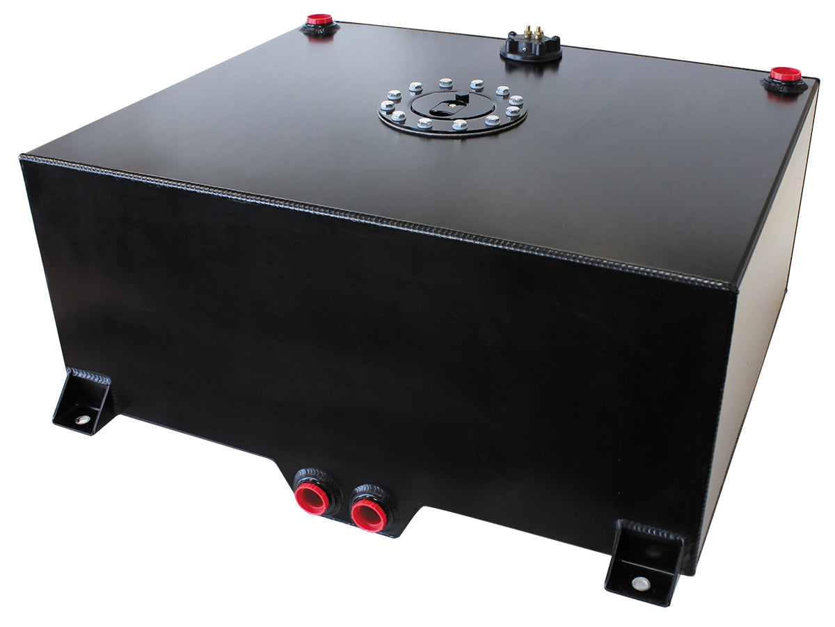 Aluminium 20 Gallon (76L) Fuel Cell with Cavity/Sump & Fuel Sender (Black)
20-1/16" L x 24-3/8" W x 10-1/4" H (51cm x 62cm x 26cm)