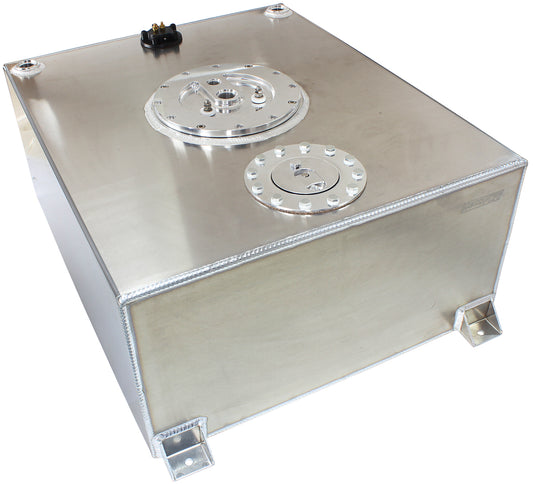 Aluminium 76 Litre (20 Gal) Fuel Cell Flat Bottom Triple 60mm Pump Hanger & Fuel Sender
24-3/8" L x 20-1/16" W x 10-1/4"H (620mm L x 510mm W x 260mm H)