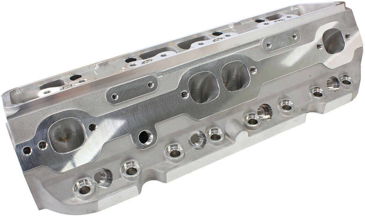 Bare Small Block Chev 327-350-400 213cc CNC Ported Aluminium Cylinder Heads with 68cc Chamber (Pair)
2.15" x 1.30" Intake Port, 1.45" x 1.50" Exhaust Port