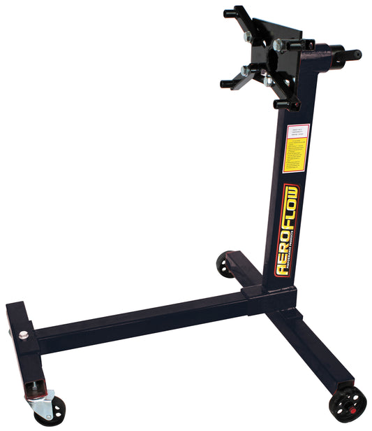 Engine Stand   H-Frame, 1000lb (453kg) max. load, 4 wheels, Black Powder Coated Finish