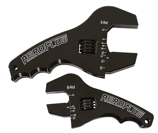 Adjustable Grip AN Wrench Kit
3-1/2" & 4-1/2" handle, Black finish