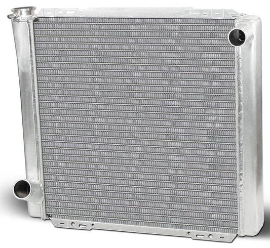 Universal Fit Cross Flow Aluminium Radiator
Ford Style, Natural Satin Finish, 22" x 19", RH Inlet, LH outlet