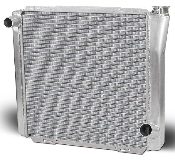 Universal Fit Cross Flow Aluminium Radiator
GM Style Natural Satin Finish, 22" x 19", LH Inlet, RH outlet