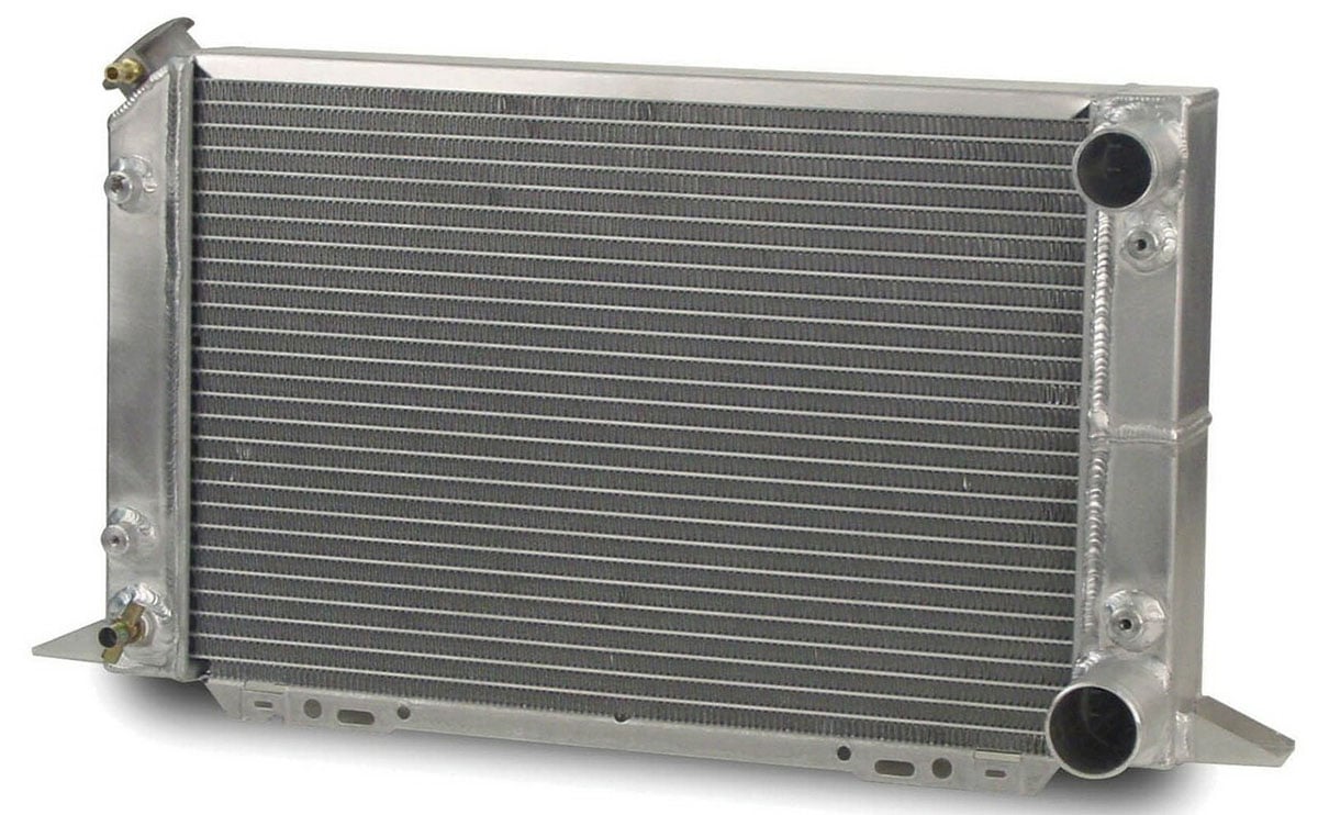 Scirocco-Style Drag Racing Radiator
Double Pass, Overall Height 13.25" x 21.5" Tank Width, RH Inlet, RH outlet