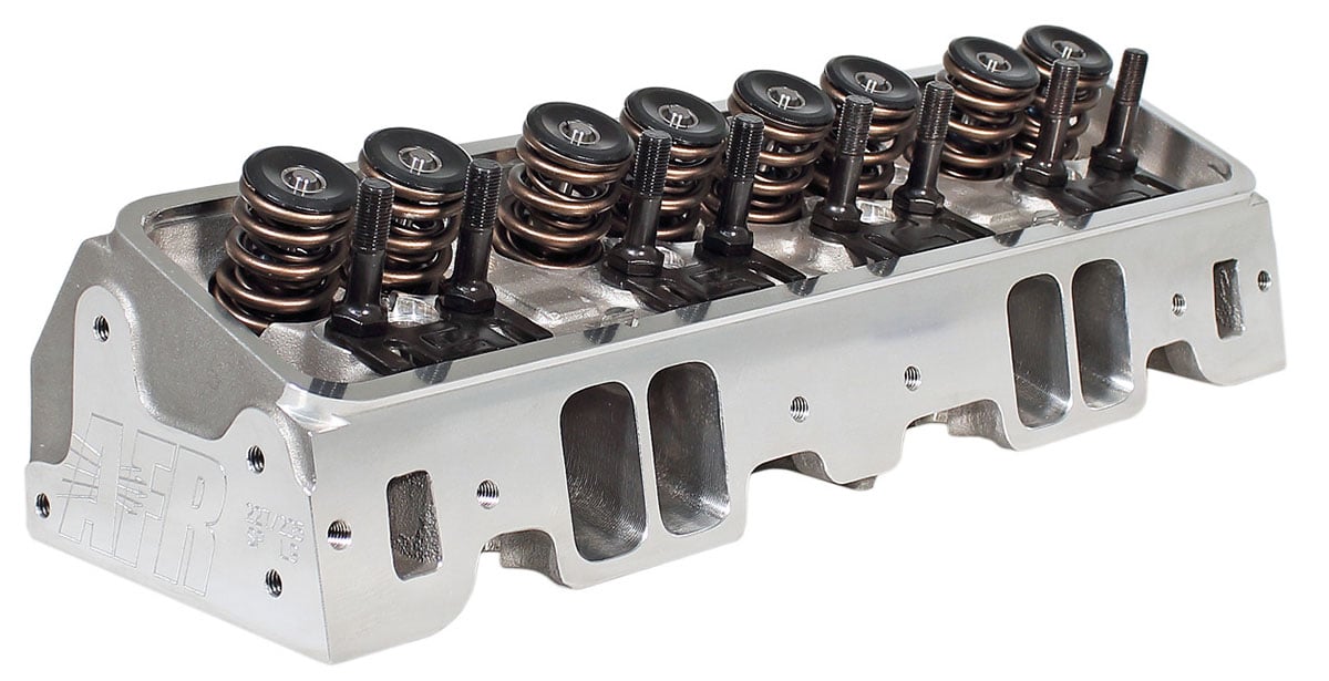 245cc Eliminator Racing Aluminium Cylinder Heads (Angled Plug)
Competition Package 80cc Combustion Chamber. Suit Small Block Chevy