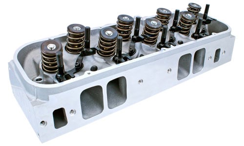 Complete 325cc Enforcer Aluminium Cylinder Heads, Rectangle Port, Each
Suit B/B Chev, 122cc Combustion Chambers, As Cast