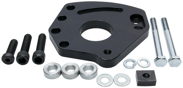 Power Steering Bracket, Head Mount, Aluminum, Blue Anodized, Driver Side, Saginaw, Chevy, Small Block, Each