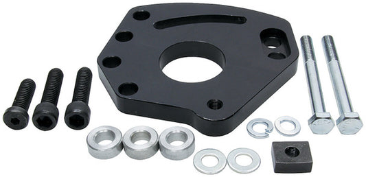 Power Steering Bracket, Head Mount, Aluminum, Blue Anodized, Driver Side, Saginaw, Chevy, Small Block, Each