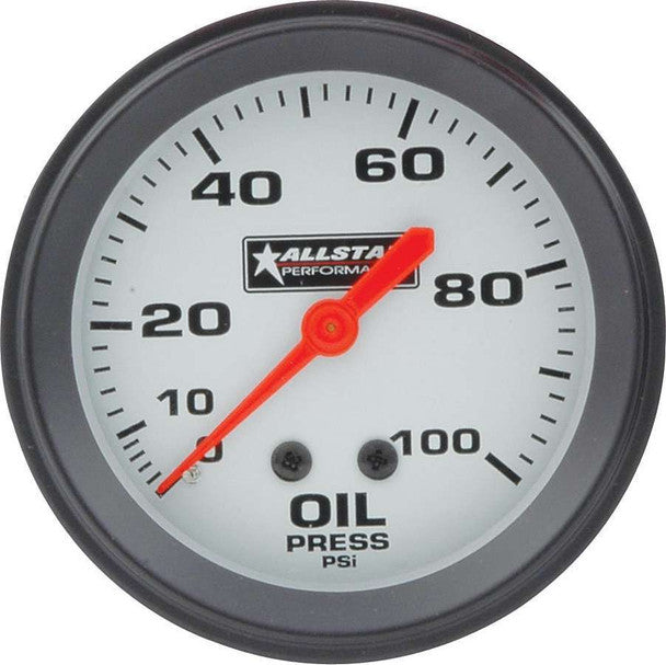 GAUGE OIL PRESSURE 2-5/8IN 0-100PSI