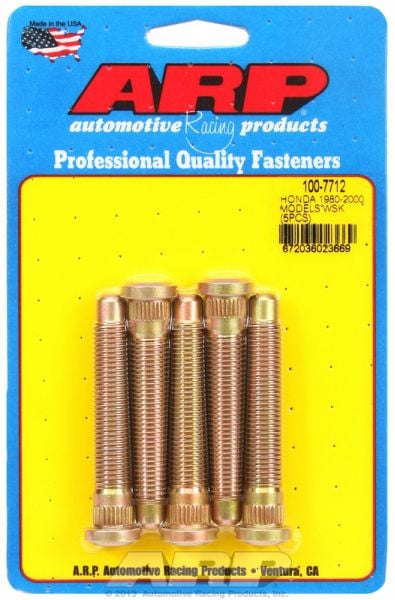 Competition Wheel Studs
fits Honda 1997 & Later, Extended Length M12 X 1.5 Thread (5-Pack)