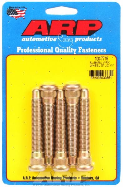 Competition Wheel Studs
fits Subaru WRX M12 X 1.25 Thread (5-Pack)