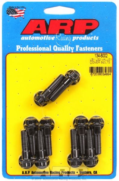 Intake Valley Cover Bolt Kit, 12-Point Head Black Oxide
fits GM LS Series