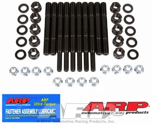 Main Stud Kit, 2-Bolt Main Hex Nut  fits SB Ford 351 Windsor With Windage Tray