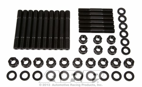 Main Stud Kit, 4-Bolt Main Hex Nut  fits SB Ford 302 Windsor Dart SHP