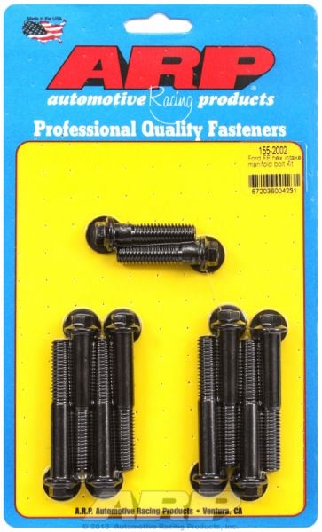 Intake Manifold Bolt Kit, Hex Head Black Oxide  fits FE Ford 390-428