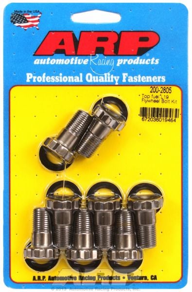 Flywheel Bolt Kit  fits Top Fuel, L19 Material With Washers, 1/2-20 x 1.000" UHL