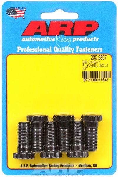 Flywheel Bolt Kit  fits SB/BB Chev 305-502 & V6 90° With 1-Piece Rear Main Seal, 7/16-20 x 1.000" UHL