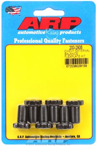 Flexplate Bolts  fits SB & BB Chev 305-302 & 90° V6 With 1-Piece Main Seal , 7/16-20, .725" UHL