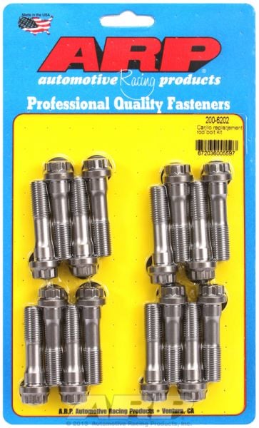 Conrod Bolt Set  fits Carrillo Rods & General Replacement Application, 7/16" Thread X 1.800" UHL (ARP2000)