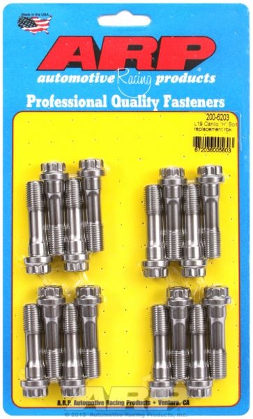 Conrod Bolt Set  fits Carrillo "H" Bolt & General Replacement Application, 7/16" Thread X 1.725" UHL (L19)