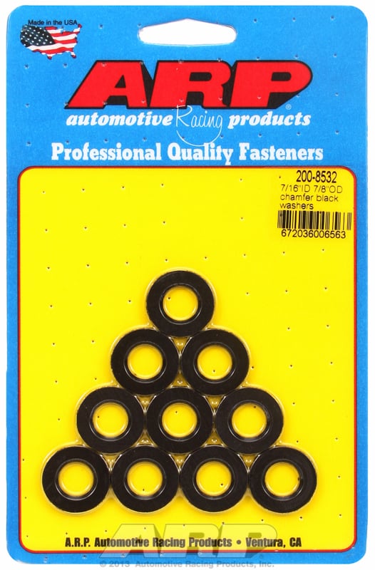 Special Purpose Washer  7/16" I.D, 7/8" O.D .120 Thick with Chamfer (10-Pack)