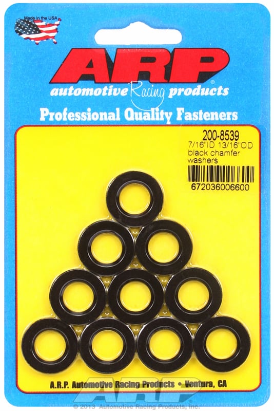 Special Purpose Washer  7/16" I.D, 13/16" O.D .120" Thick with Chamfer (10-Pack)