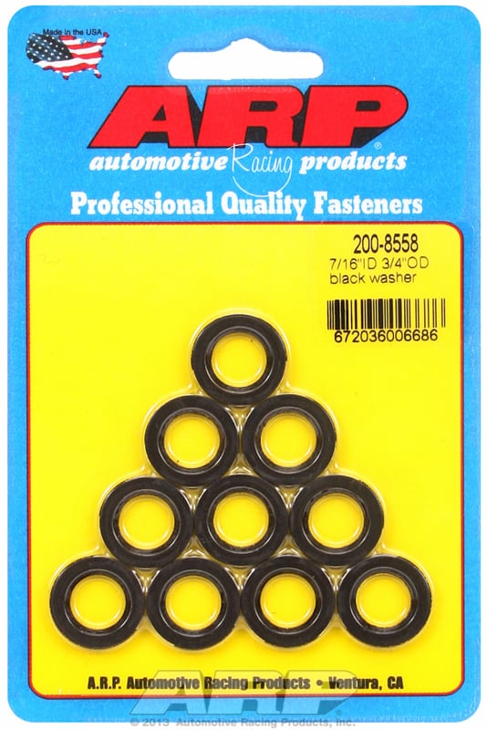 Special Purpose Washer  7/16" I.D, 3/4" O.D .120" Thick with Chamfer (10-Pack)