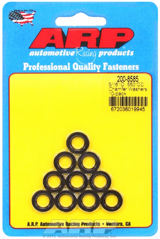 Special Purpose Washer  5/16" I.D, .550" O.D .095" Thick with Chamfer (10-Pack)