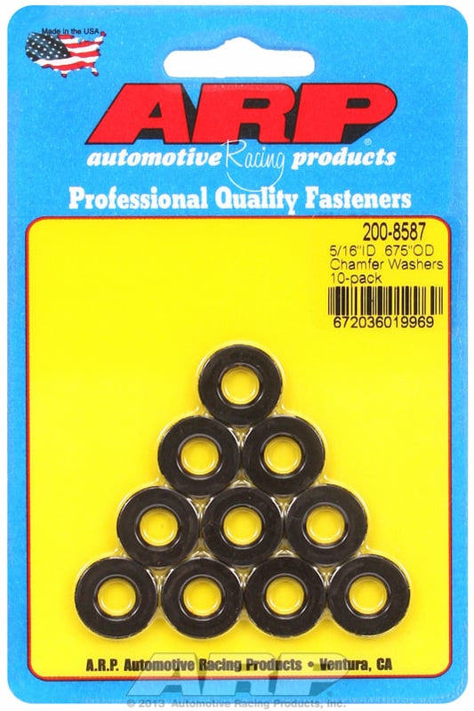 Special Purpose Washer  5/16" I.D, .675" O.D .120" Thick with Chamfer (10-Pack)