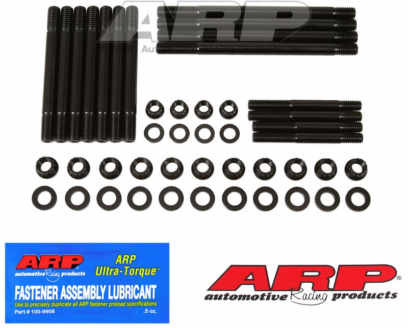 Head Stud Kit, 12-Point Nut  fits BMC A-Series, 11 Studs With Shaved Head