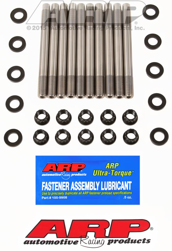 Head Stud Kit, 12-Point Nut  fits Mitsubishi 2.0L 4G63 (1994-07) M11 (Custom Age)