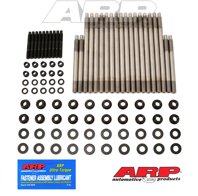 Head Stud Kit, 12-Point Nut
fits Gen III LS Series Small Block (2003 & earlier), 4 short, 16 long (Custom Age 625+)