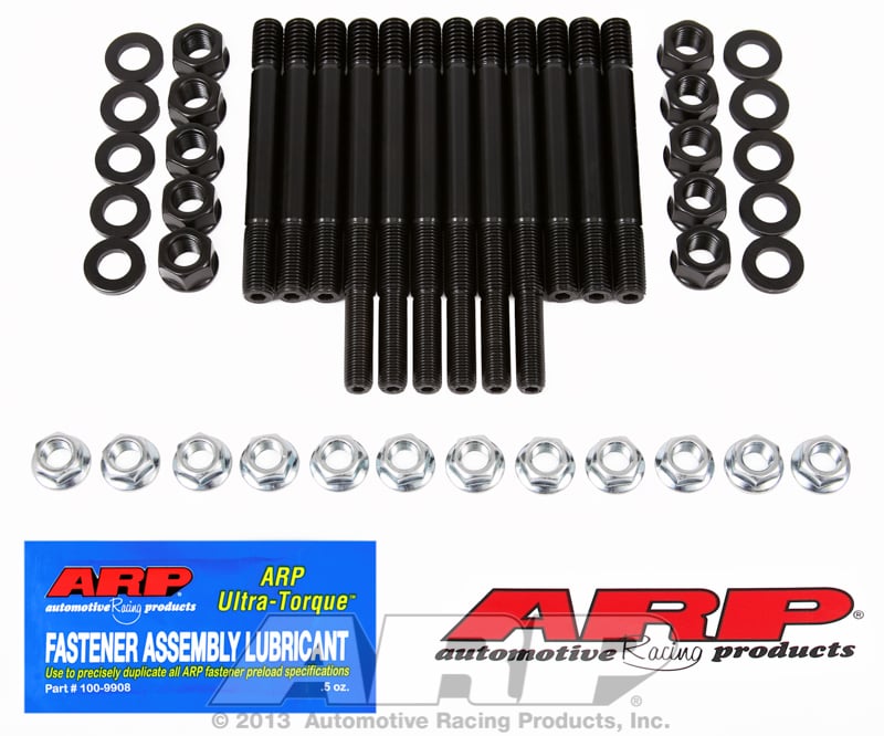 Main Stud Kit, 2-Bolt Main  fits SB Chev Large Journal With 4-6 Bolt Aftermarket Windage Tray 3.25"-3.48" Stroke